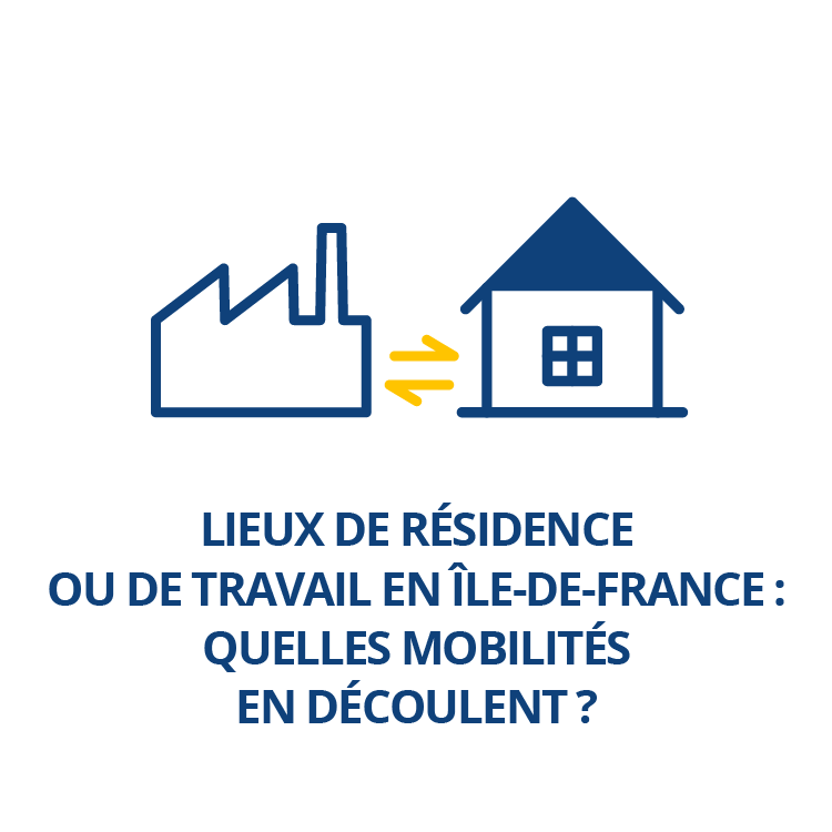 Lieux de résidence ou de travail en Île-de-France : quelles mobilités en découlent ?