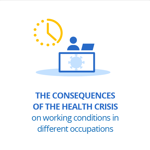The consequences of the health crisis on working conditions in different occupations