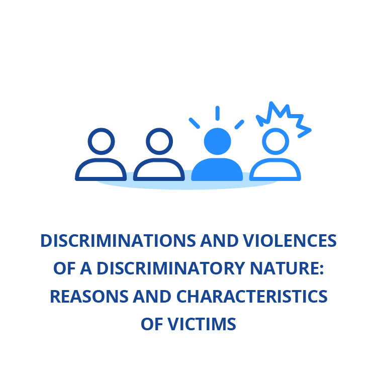 Discriminations and violences of a discriminatory nature: reasons and characteristics of victims