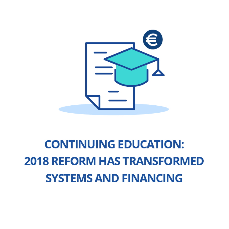 Continuing education: 2018 reform has transformed systems and financing
