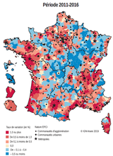 Démographie des EPCI : la croissance se concentre dans et au plus près des métropoles