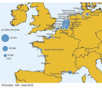 carte de france façade maritime