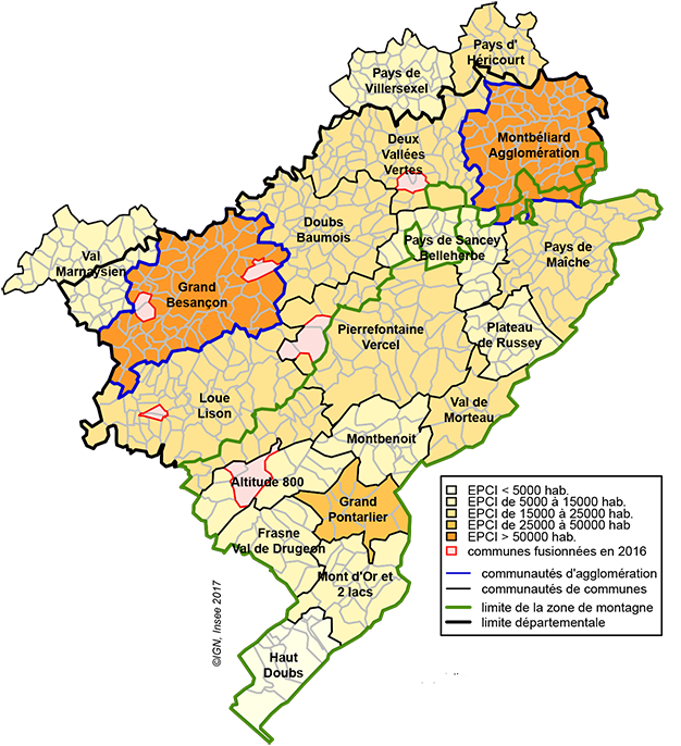 carte departement doubs