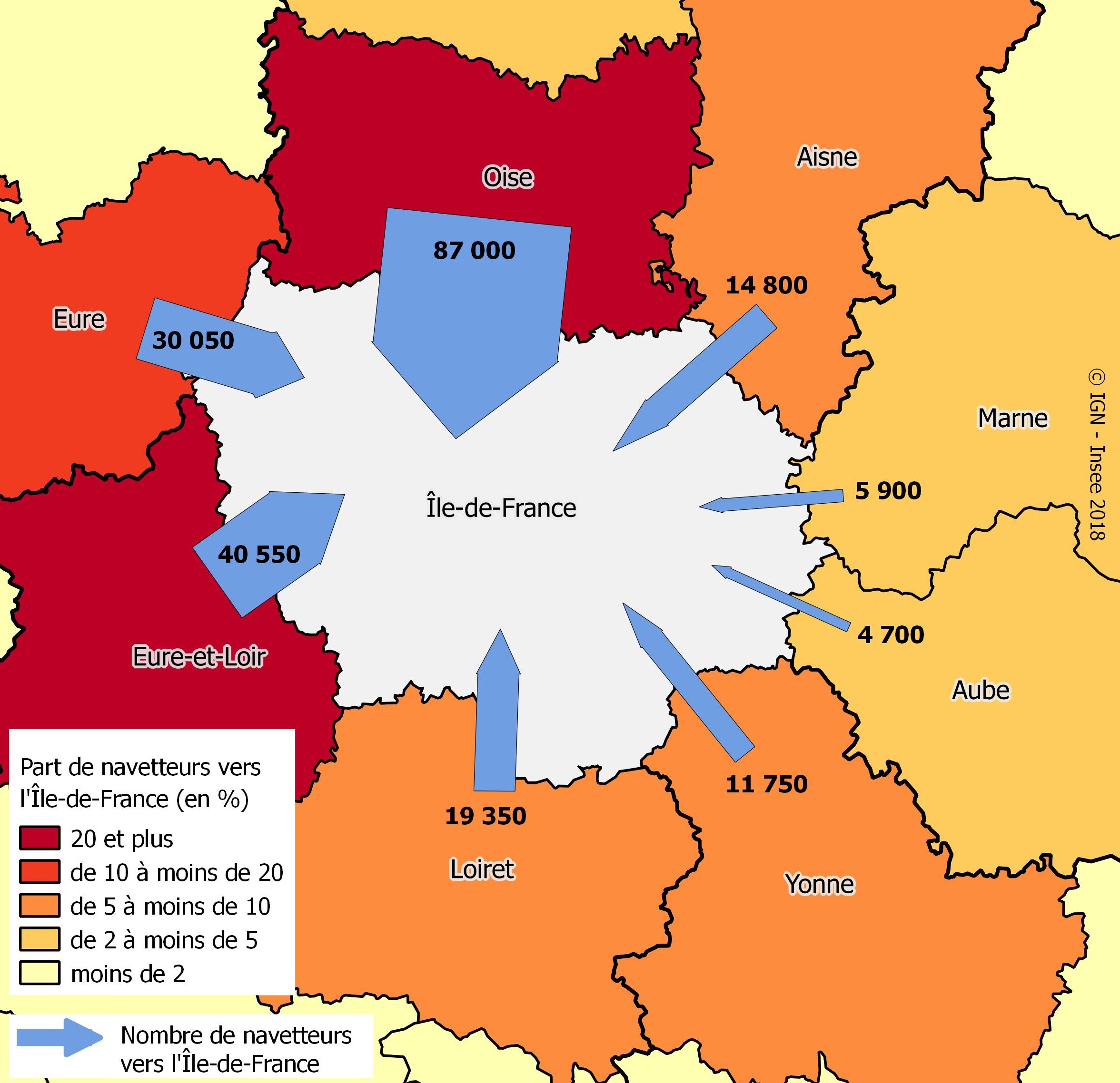 departements region idf