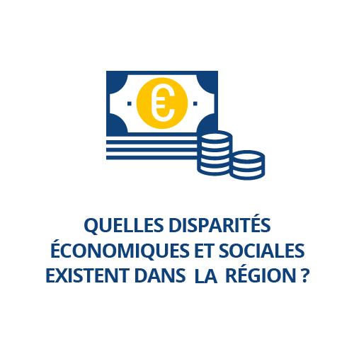 Quelles disparités économiques et sociales existent dans la région ?