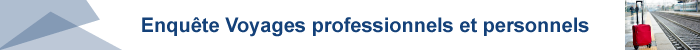 Enquête Voyages professionnels et personnels