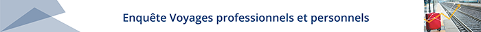 Enquête Voyages professionnels et personnels