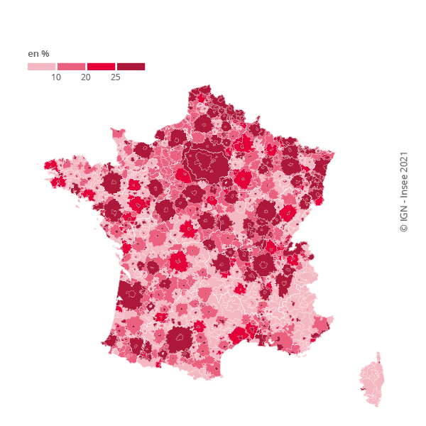 50 ans d’évolution des résidences principales des logements plus grands et moins peuplés