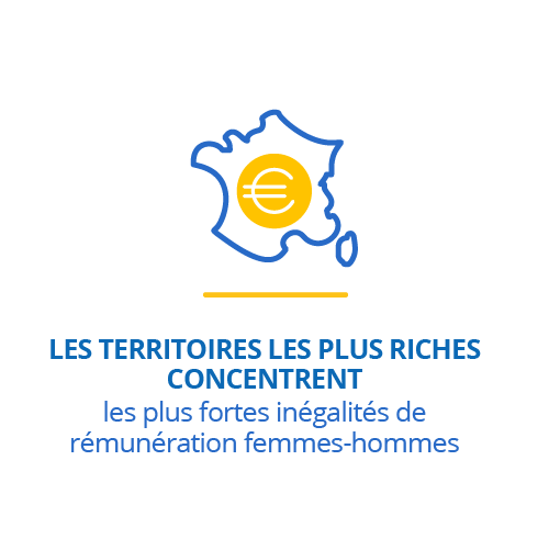 Les territoires les plus riches concentrent les plus fortes inégalités de rémunération femmes-hommes