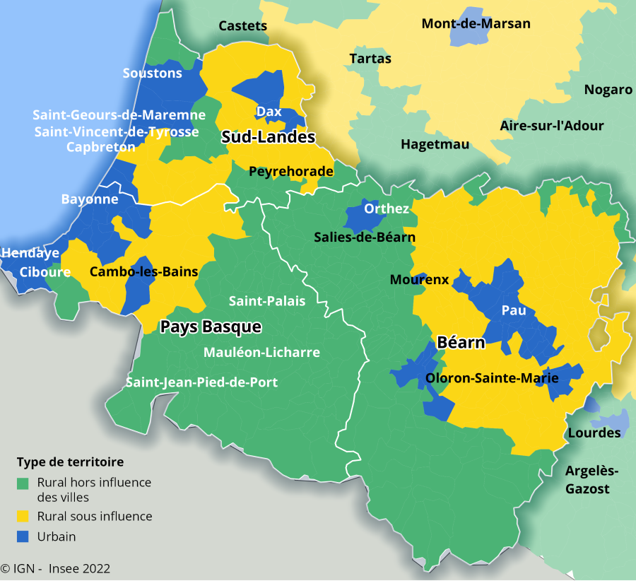 Cartes Pays Basque (2018/2021)  Territoires en Nouvelle-Aquitaine