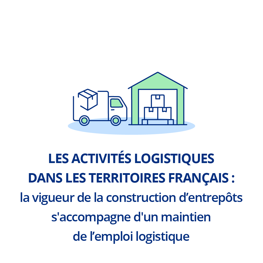 Les activités logistiques dans les territoires français&nbsp;: la vigueur de la construction d'entrepôts s'accompagne d'un maintien de l'emploi logistique