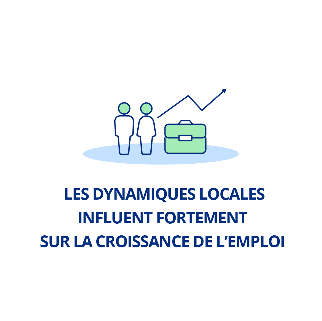 Les dynamiques locales influent fortement sur la croissance de l'emploi
